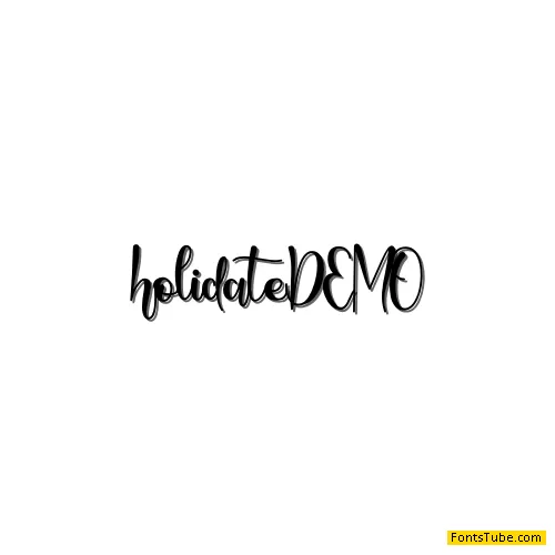 Holidate - Personal Use Font