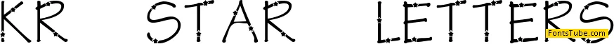 KR Star Letters Font