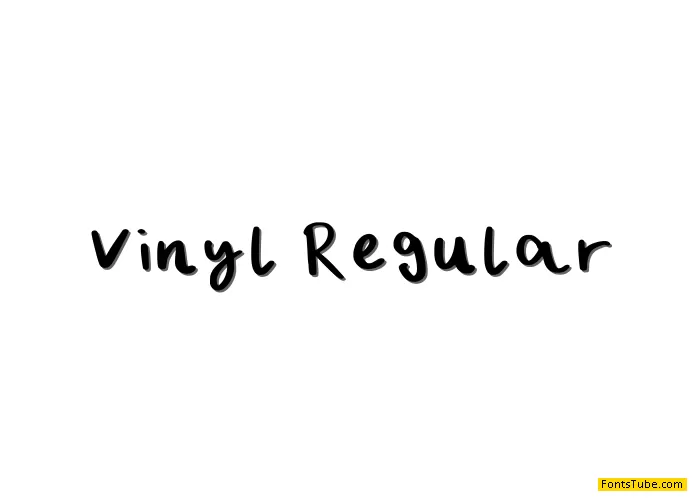 Vinyl Font