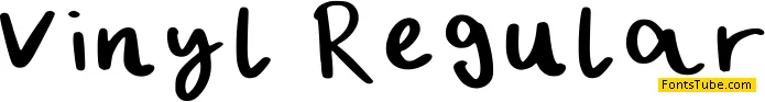 Vinyl Font