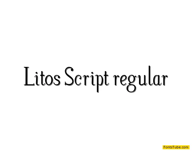 Litos Script Font Family