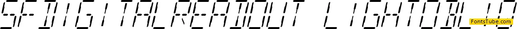 SF Digital Readout Font Family