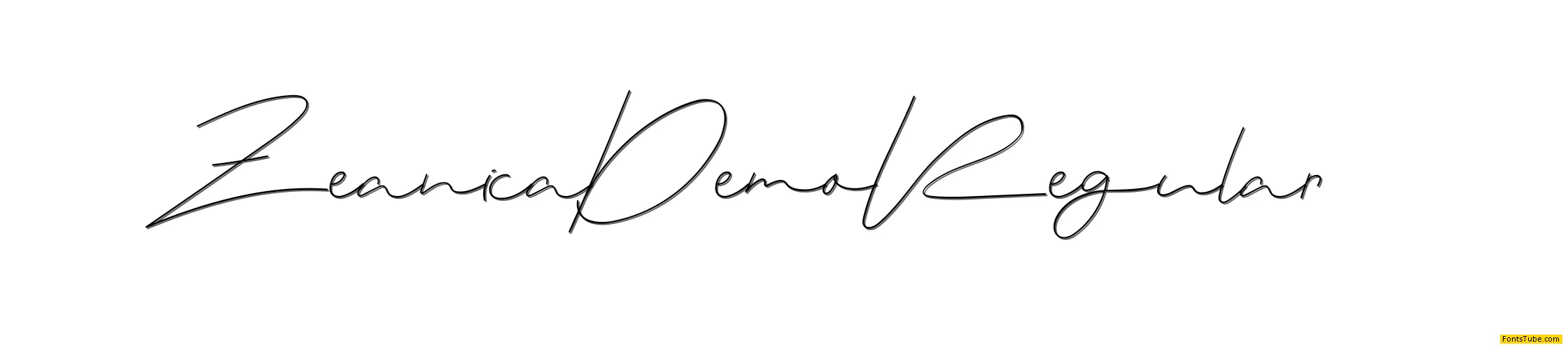 Zeanica Demo Font