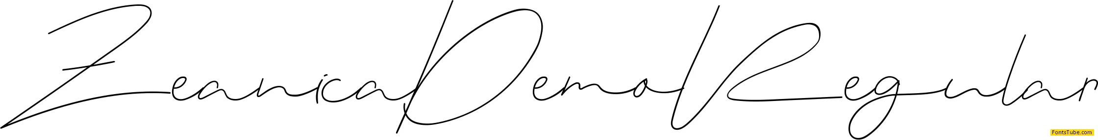 Zeanica Demo Font