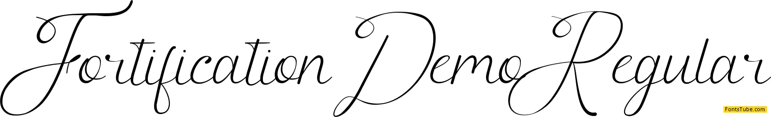 Fortification Demo Font