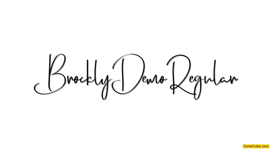 Brockly Demo Font