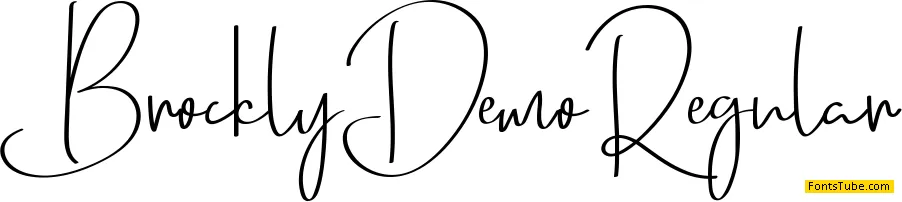 Brockly Demo Font