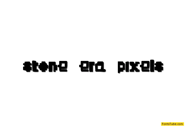 Stone Era Pixels Font