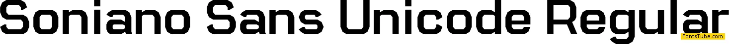 Soniano Sans Unicode Font