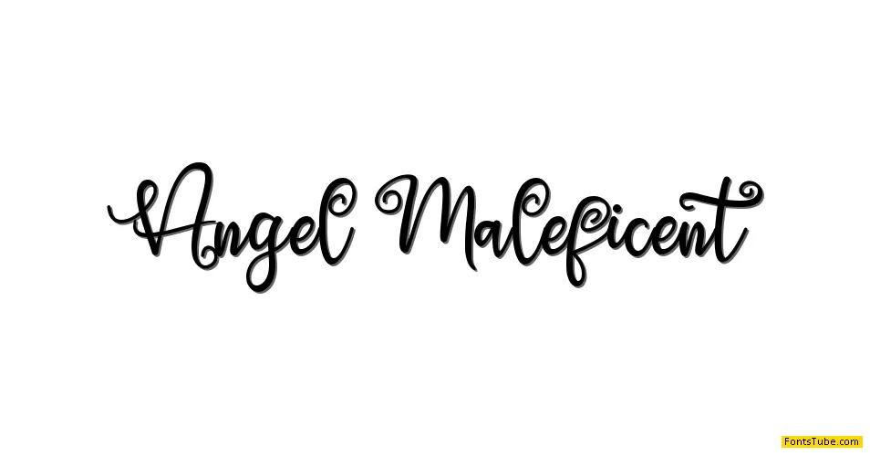 Angel Maleficent Font