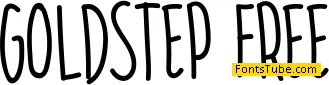 GOLDSTEP FREE Font