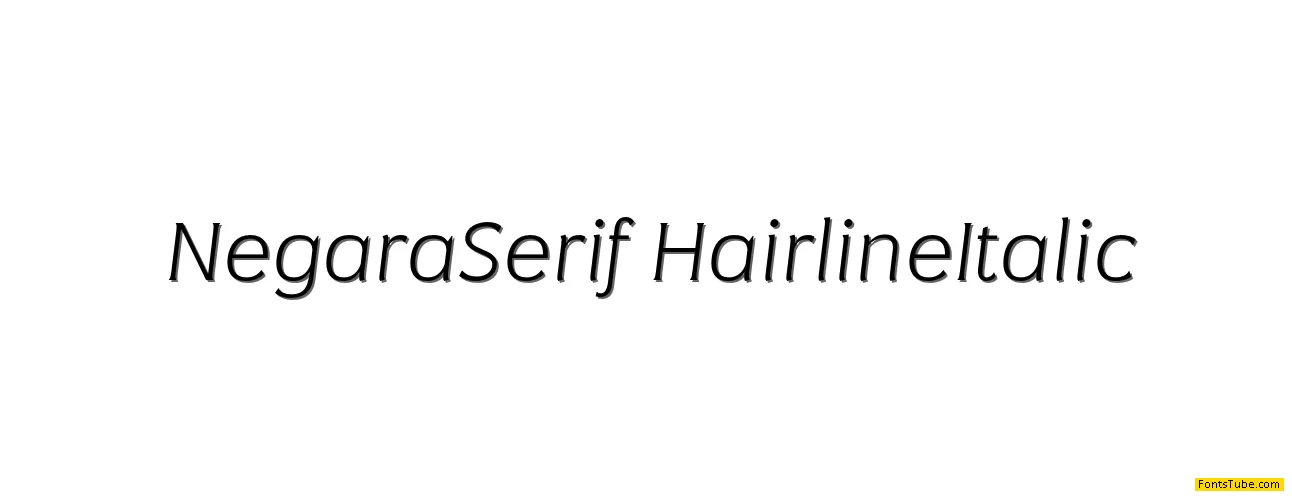 Negara Serif Font