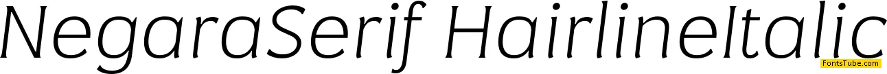 Negara Serif Font