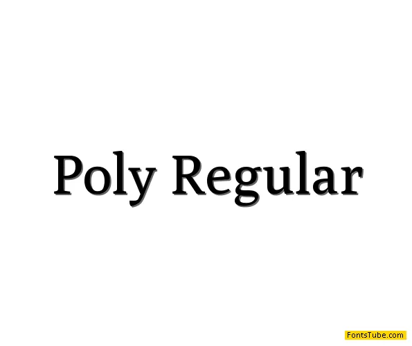 Poly Font Family