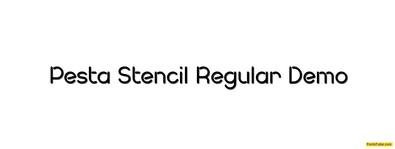 Pesta Stencil Demo Font Family