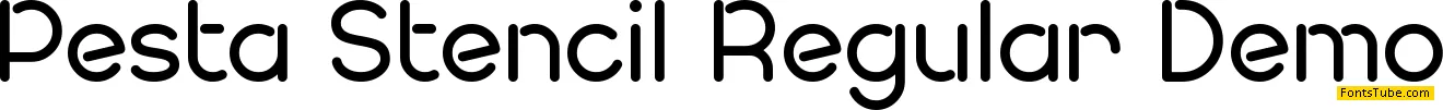 Pesta Stencil Demo Font Family
