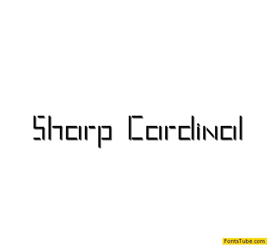 Sharp Cardinal Font