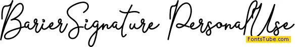 Barier Signature Font