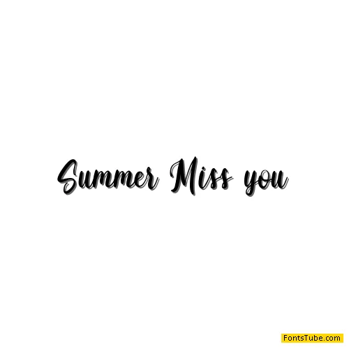 Summer Miss You