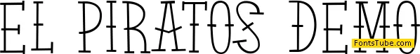 El Piratos demo Font