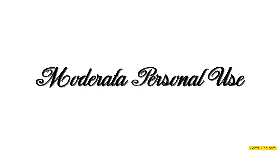 Moderata Personal Use Font