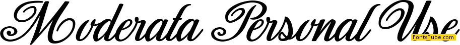 Moderata Personal Use Font