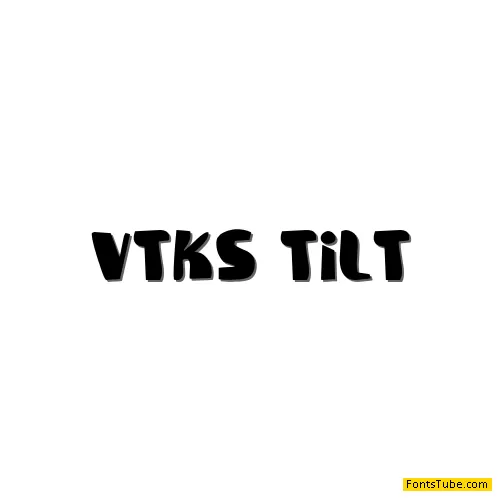 Vtks Tilt Font