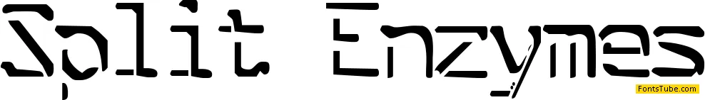 Split Enzymes Font