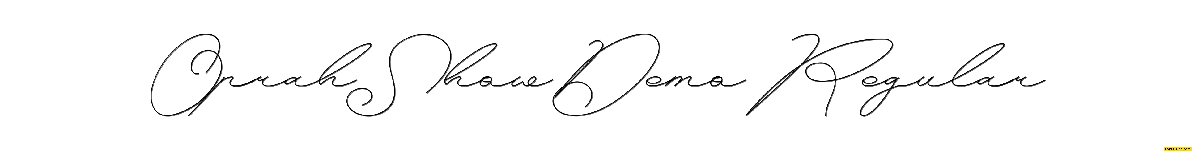 Oprah Show Demo Font