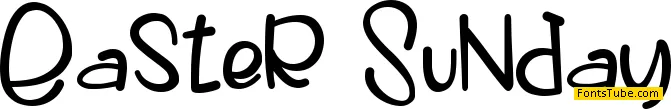 Easter Sunday Font