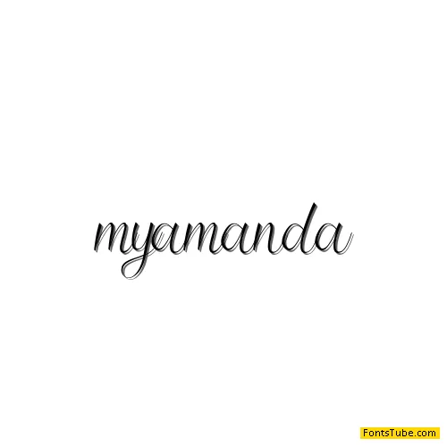 My Amanda Font