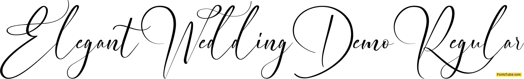 Elegant Wedding Demo Font