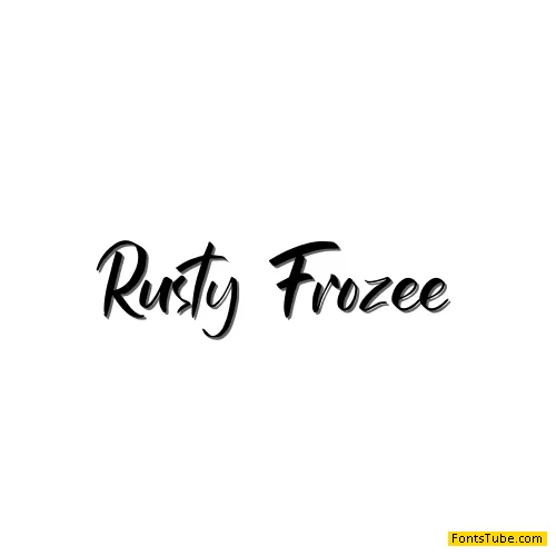 Rusty Frozee Font