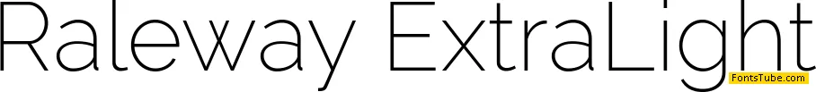 Raleway Font Family