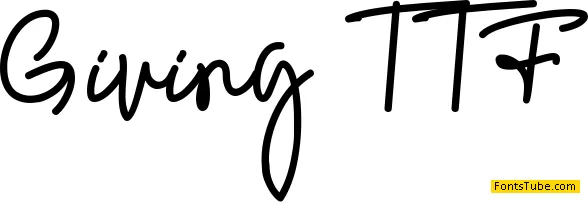 Giving Font