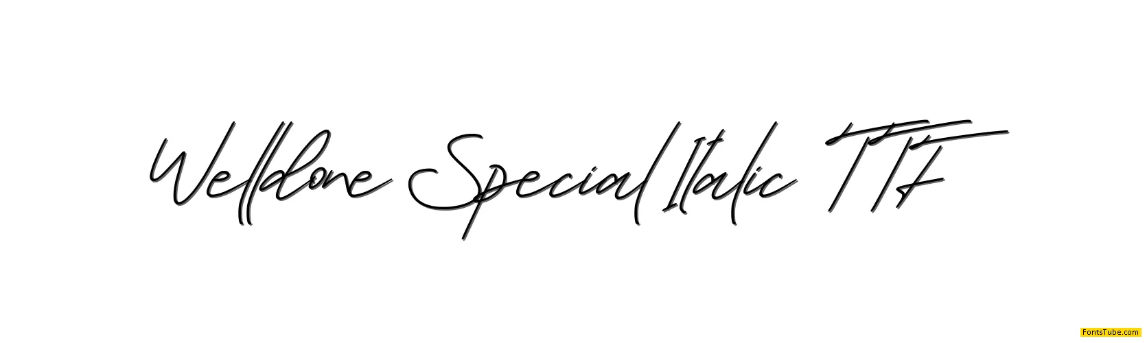 Welldone Special Font Family