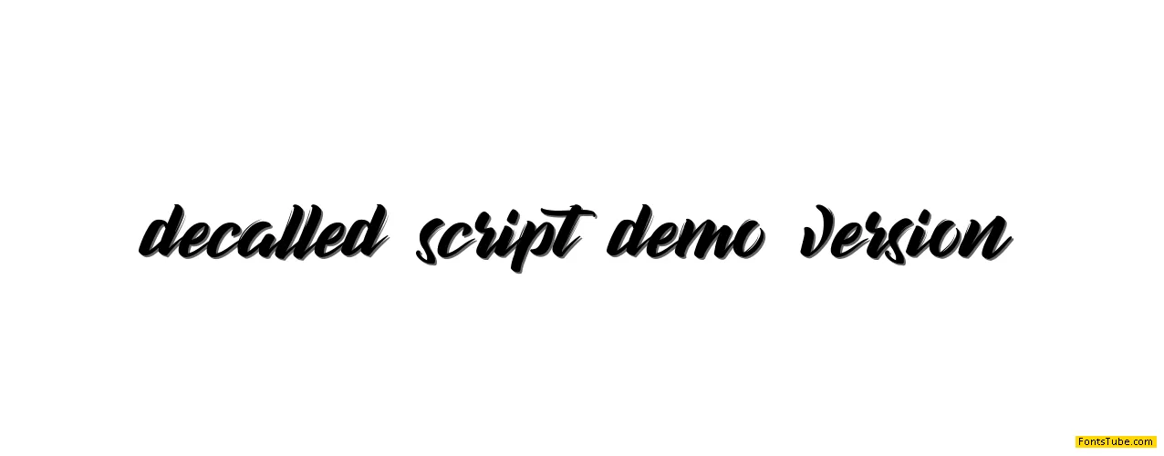 decalled script Font