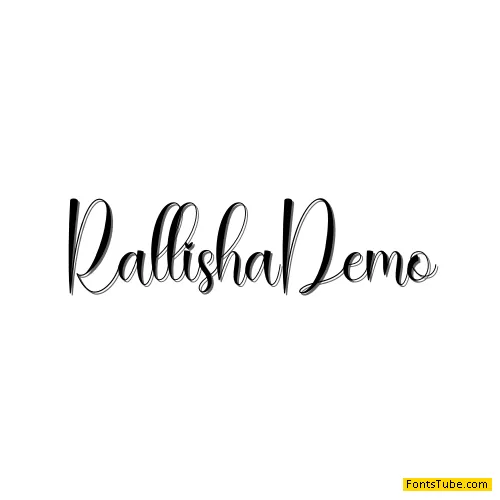 Rallisha Demo Font
