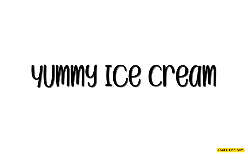 Yummy Ice Cream Font