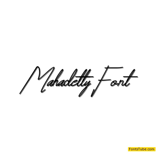 Mahadetty Font
