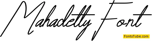Mahadetty Font