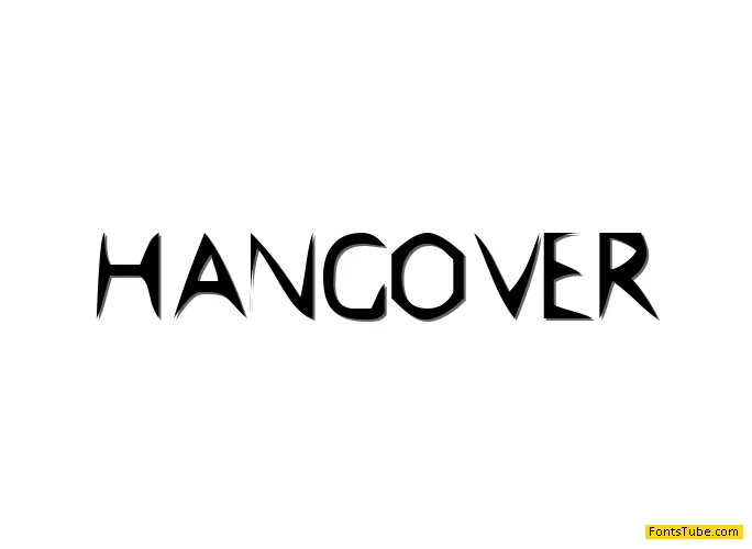 Hangover Font