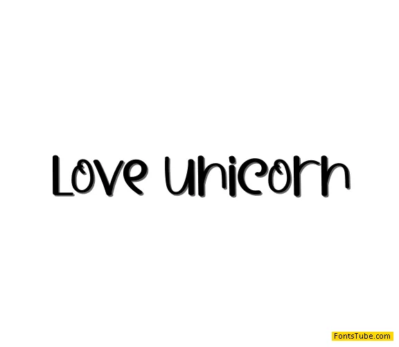 Love Unicorn Font
