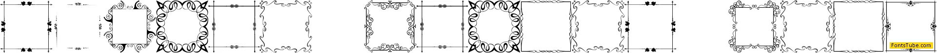 Square Frames Font