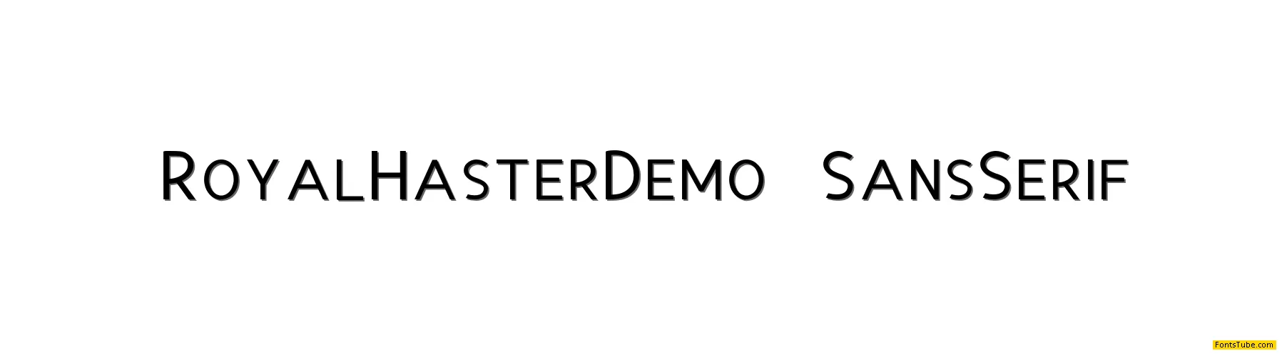 Royal Haster Demo Font Family