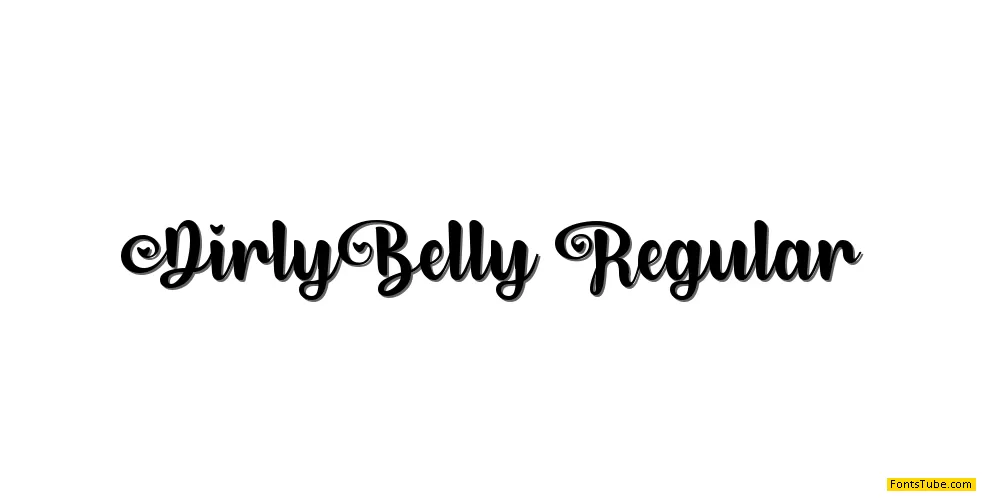 Dirly Belly Font