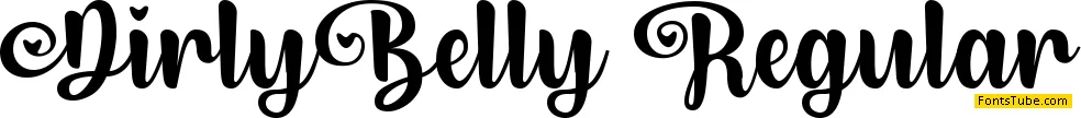 Dirly Belly Font