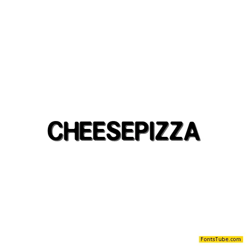 CHEESE PIZZA Font