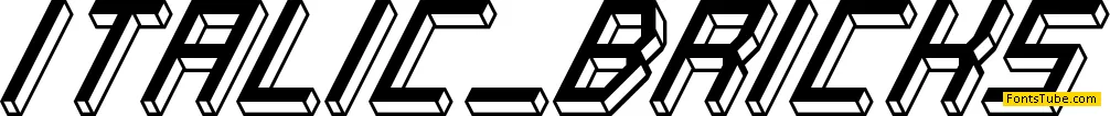 Italic Bricks Font