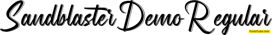 Sandblaster Demo Font